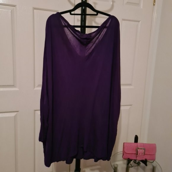 Alexia 24 Purple Stretchable Longsleeves Summer Autumn Comfortable Blouse Tops - Picture 5 of 5